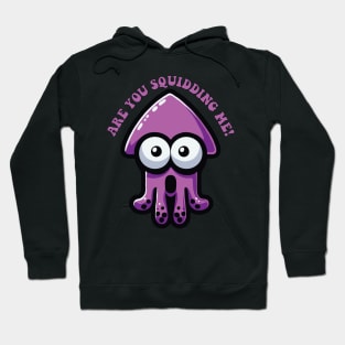 Are You Squidding Me Funny Pun For Cute Squid Lover Hoodie